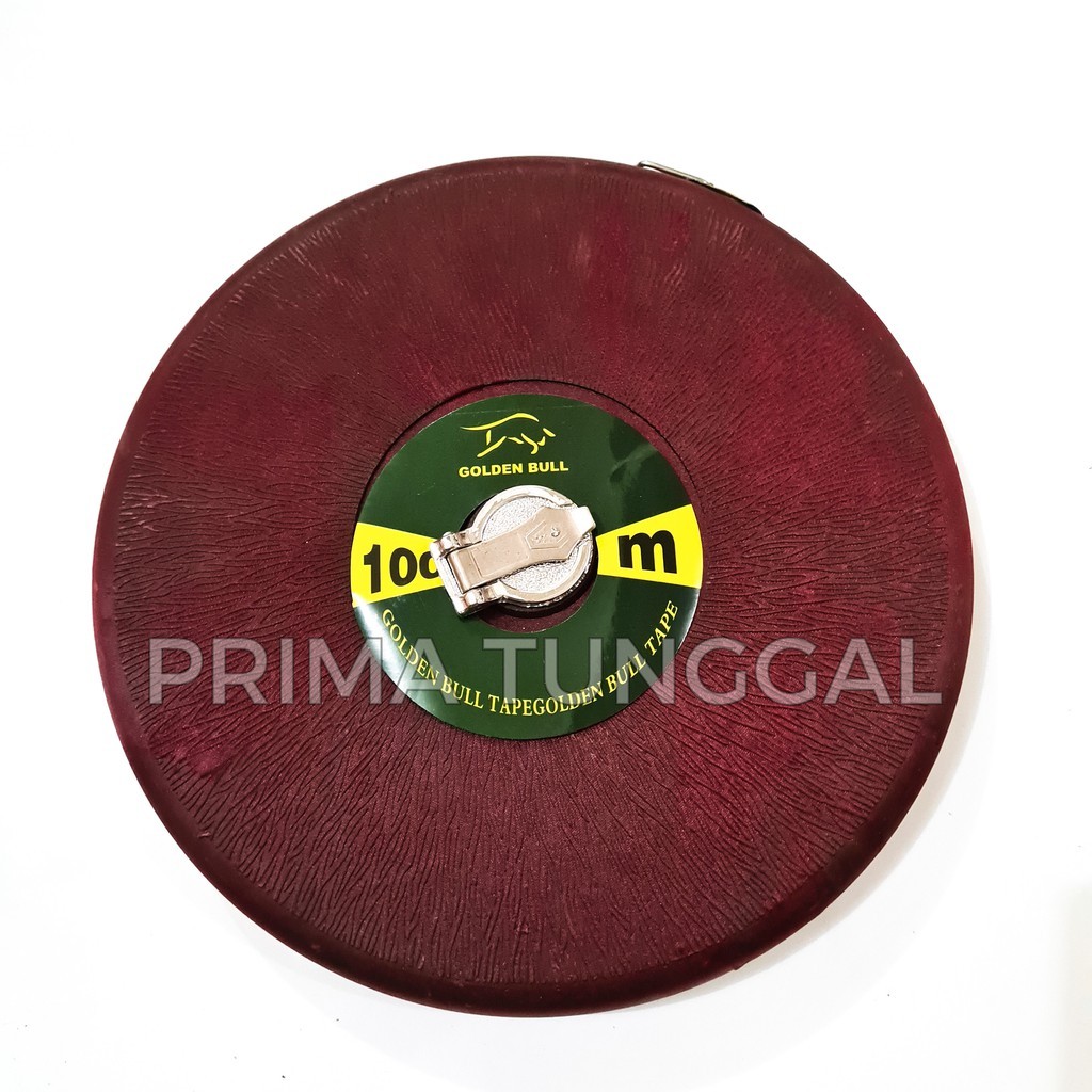 Meteran Bulat 100 M Golden Bull Meteran Tarik Meteran Kain