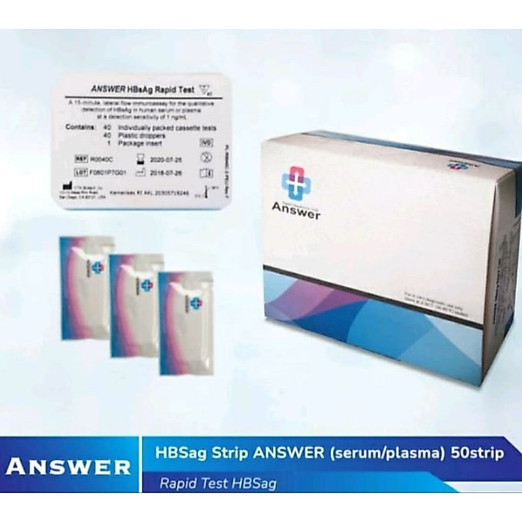 HBsAg strip Answer