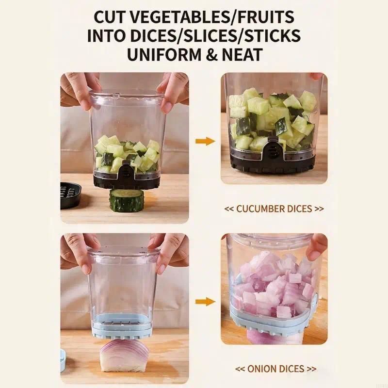 H8WB Innovative Stainless Steel Preparation Tool Combines Fruit Slicing And cing Integrated Convenie
