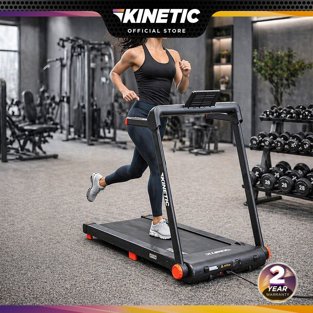 Kinetic Motorized Treadmill 1 Hp 15P Running Machine Elektrik Kardio Rumah