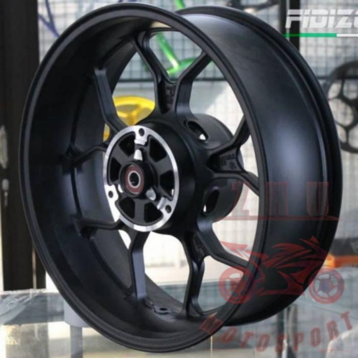 Delkevic Velg Belakang Yamaha R25 & MT25 Lebar 5,5 Inci Ring 17 Ban 180/55/17 Plug and Play Siap Pak