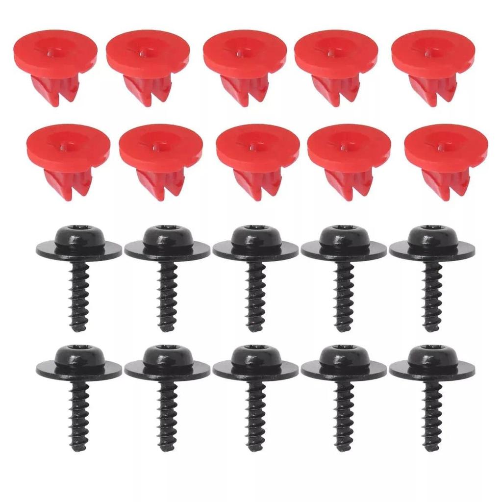 20pcs Car Engine Undertray Screws Nuts For Ford Fiesta Focus Kuga Mondeo Guard Cover Auto Parts Engi