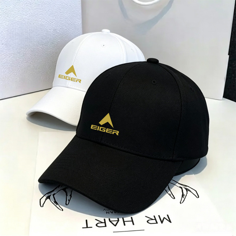 TOPI EIGER Streetwear Unisex Hitam Putih Topi Olahraga Outdoor