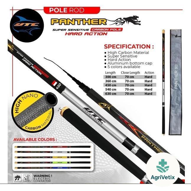 Joran Tegek Carbon 300 360 450 540 630 Kaku UTC Panther Hard - 300