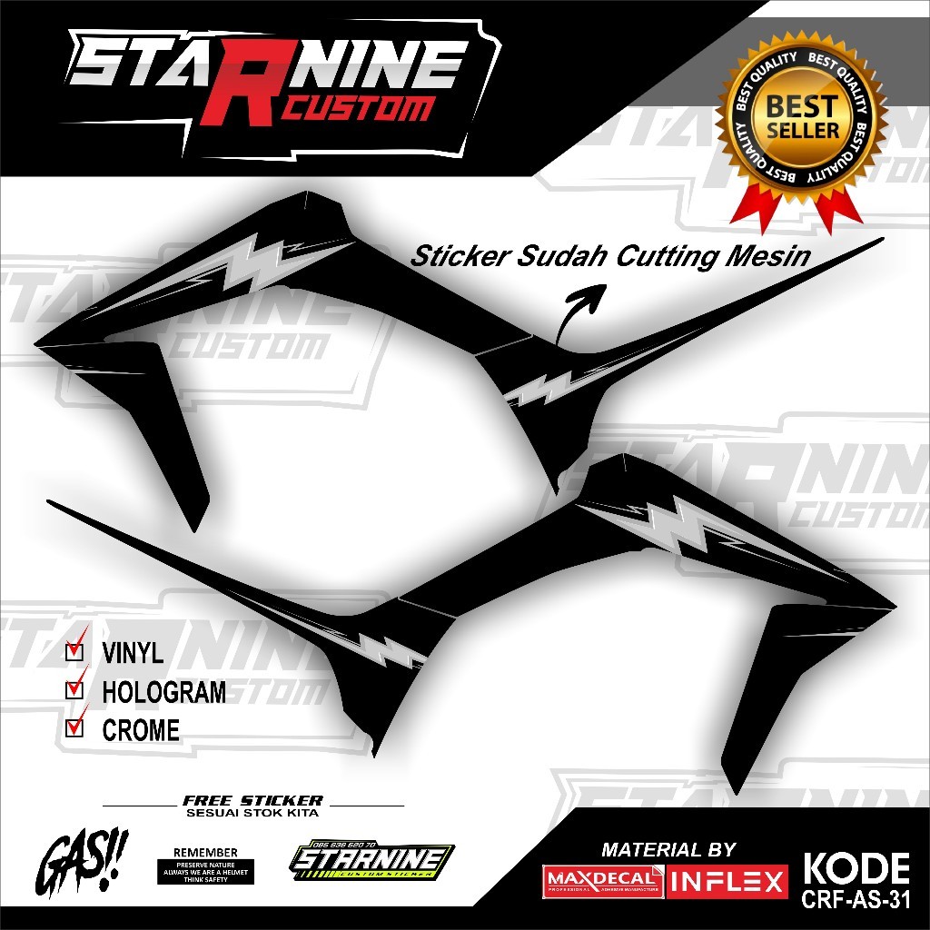 striping CRF minimalis stiker crf 150 L - RON DESIGN