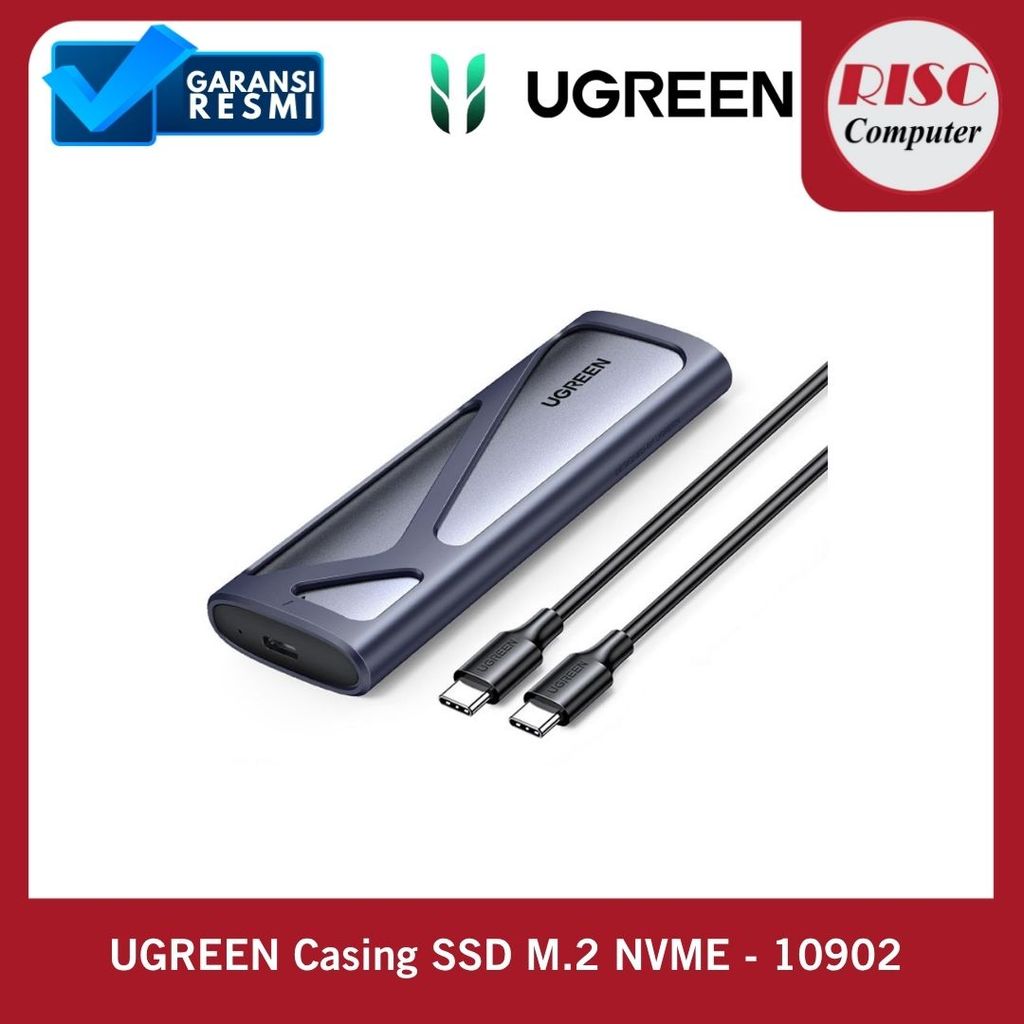 Ugreen CM400 Removable Case Casing SSD m.2 NVMe Enclosure USB Type C - 10902