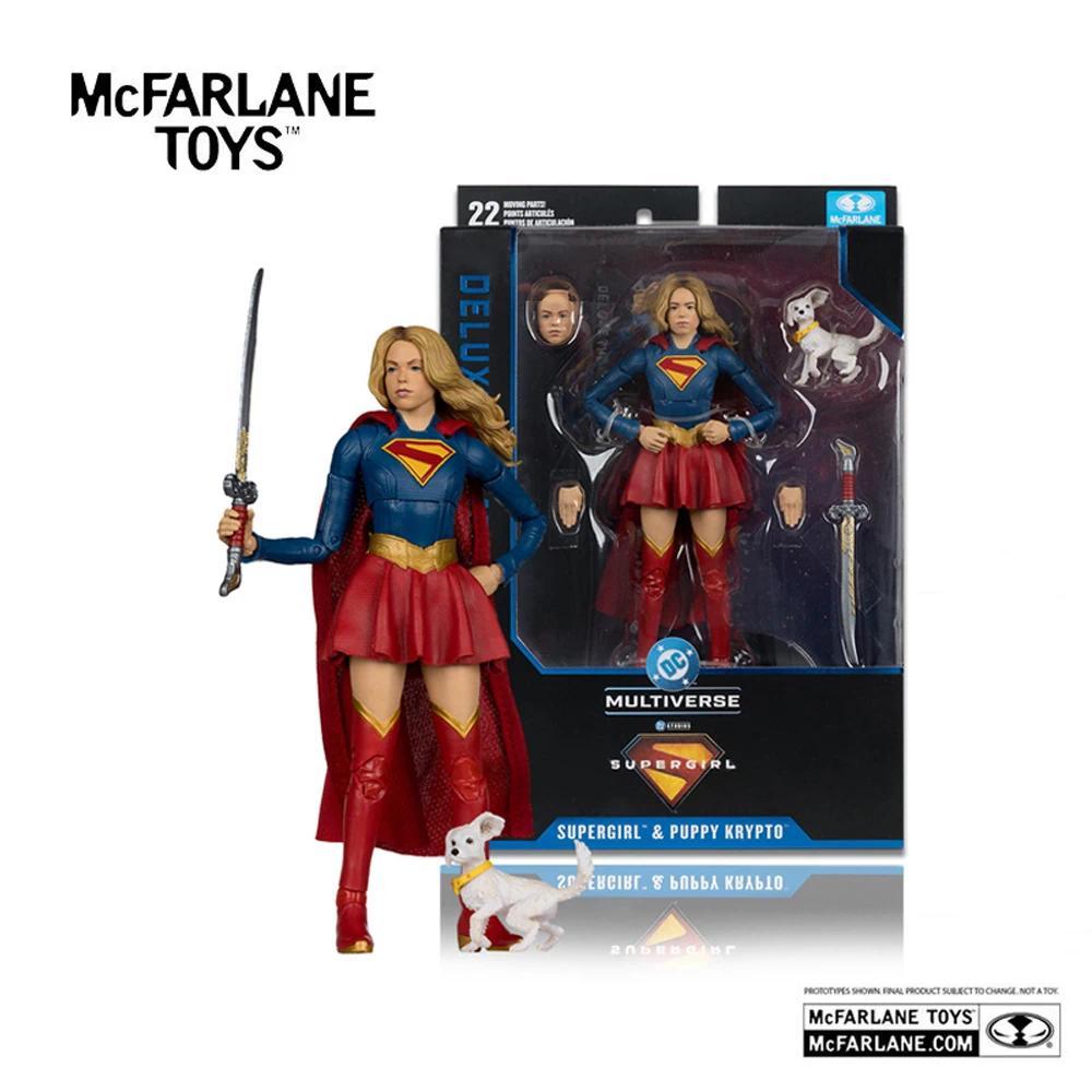 McFarlane Toys Supergirl and Baby Krypto Deluxe Theatrical Etion 7" Action Figure Supergirl Movie Mo