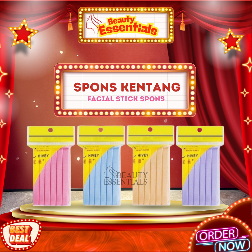 Spons Kentang/Facial sponge/sponge kentang / spon kentang/sponge stik/ Aplikator Foundation BB Cream