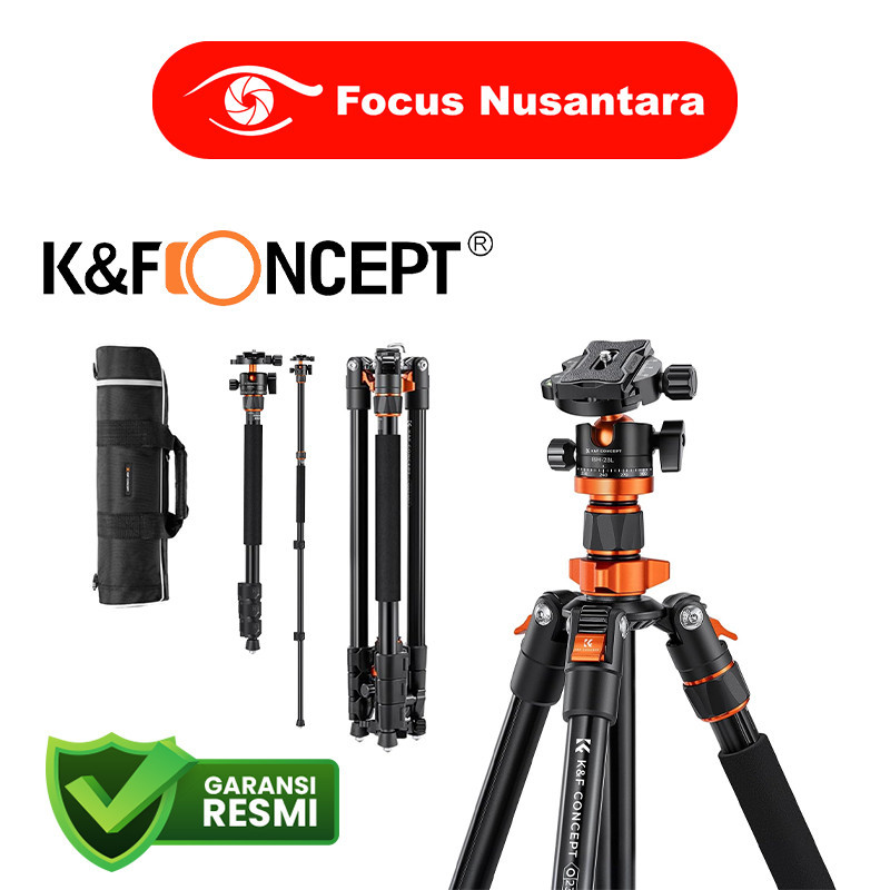 K&F Concept Tripod S210 K234A7 With Ballhead BH-28L Aluminum Camera Tripod Kamera