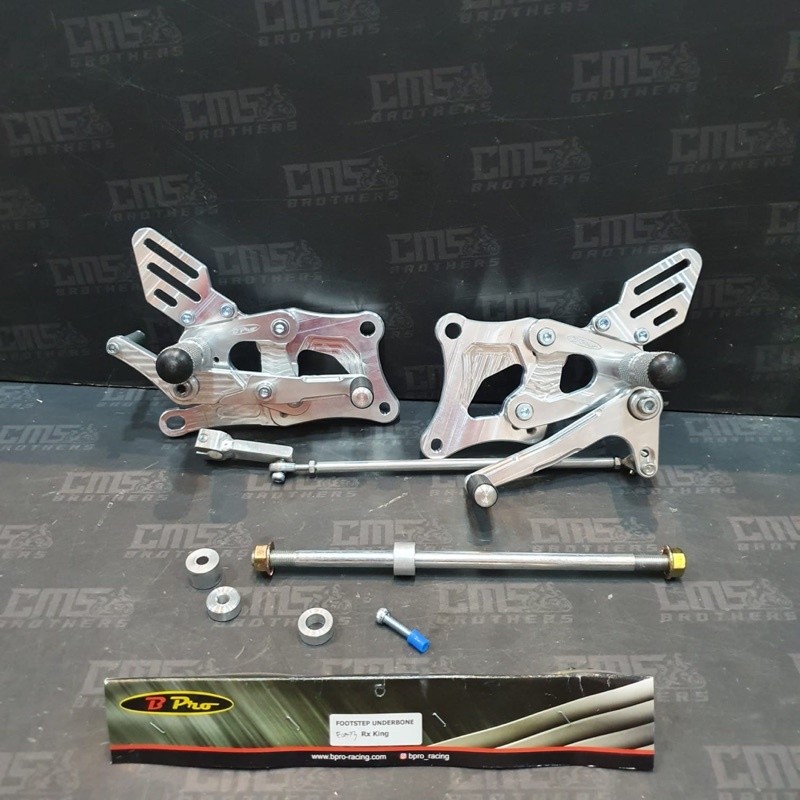 Foot Step Underbone Depan BPRO Rx King Silver