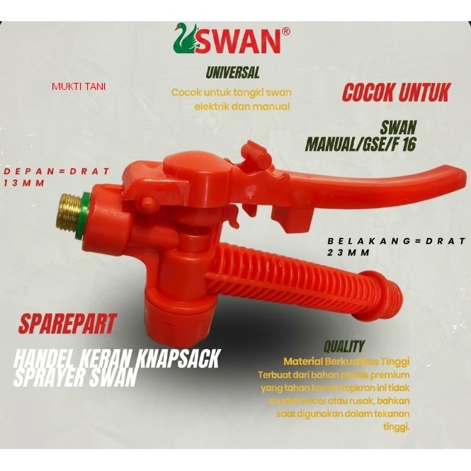 Kran Pencet Swan / Handle Sprayer Swan/ Stop Kran / Kran Tangki / Kran Power Manual