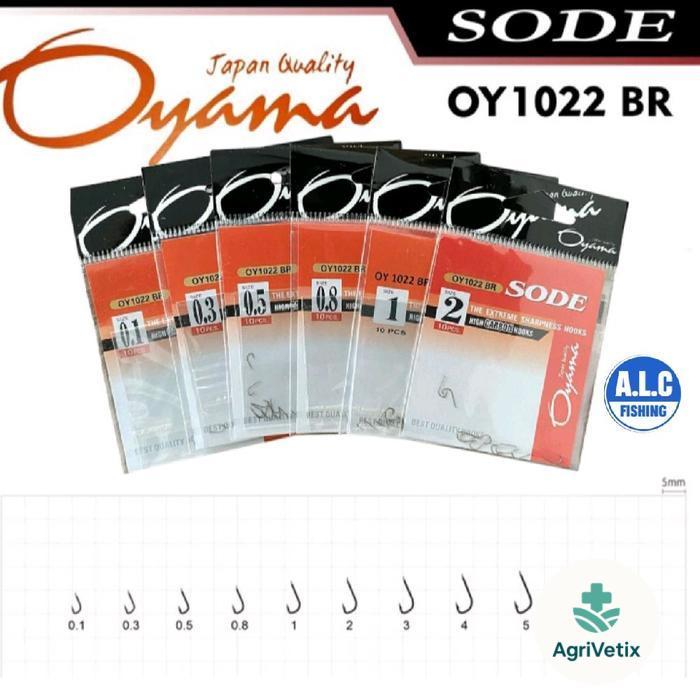Kail Oyama Sode no 0.1 0.3 0.5 0.8 1 Hook Pancing micro fishing tanpa lubang murah berkualitas ikan 