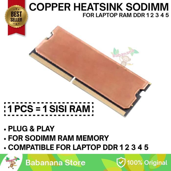 HEATSINK RAM SODIMM LAPTOP COOLER MEMORY DDR1 DDR2 DDR3 DDR4 DDR5 - STANDARD