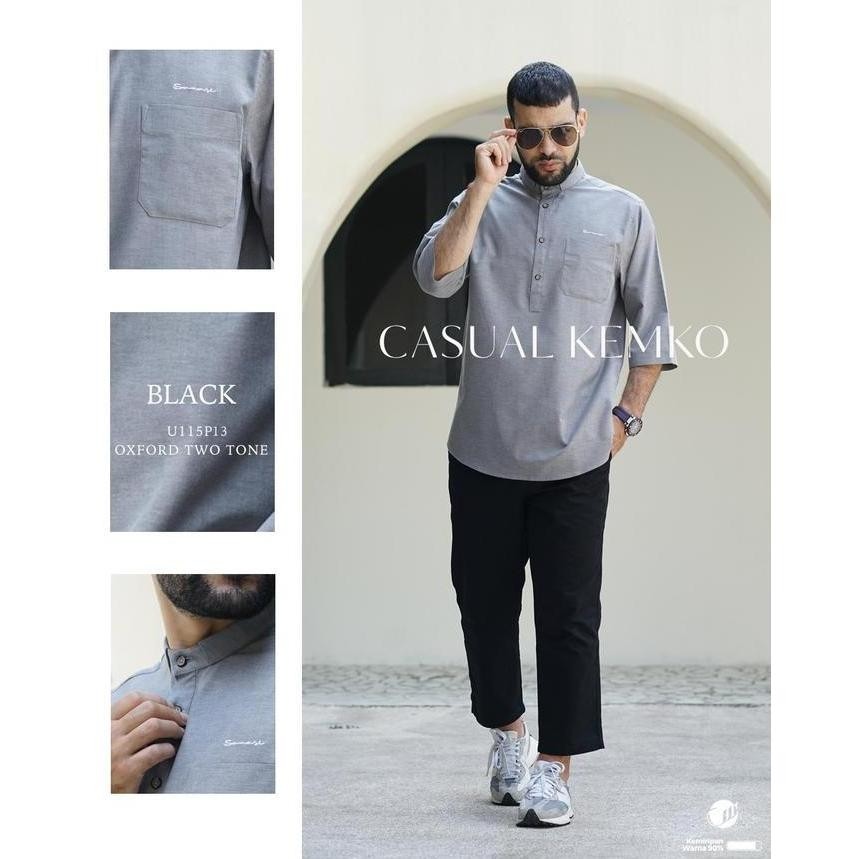 Ready stock Samase Kemko Kemeja Koko Casual 3/4 U115P