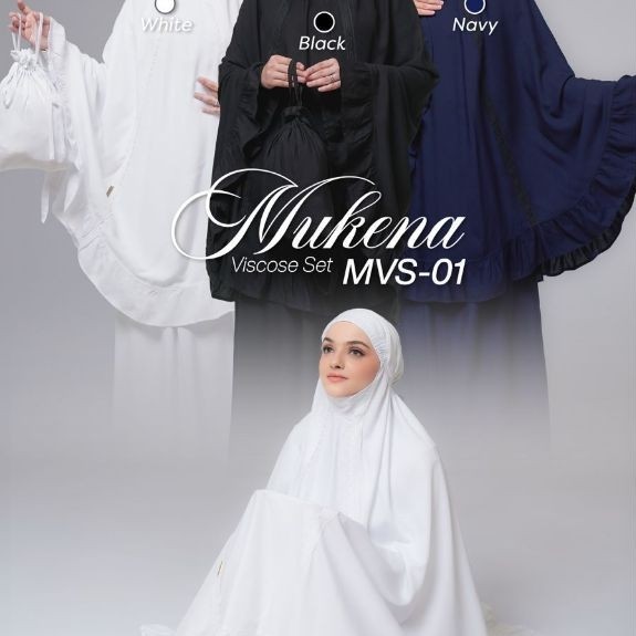 Mukena by Rauna Pride || Viscose Set MVS-01 || Bahan Rayon || Perlengkapan Sholat || SIAP KIRIM