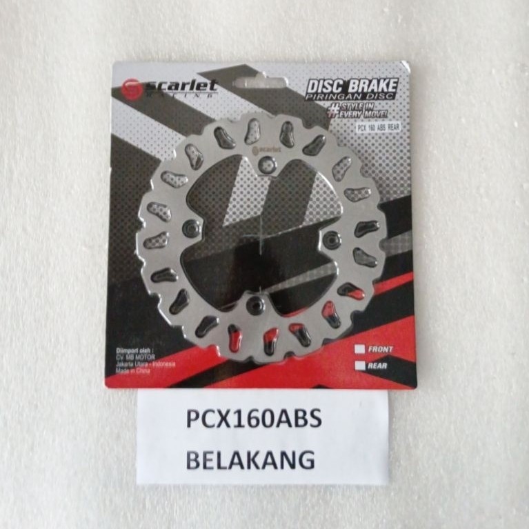 Disk piringan Cakram Original Scarlet Pcx160 ABS belakang