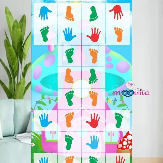 Hopschoot/gross motor skill/engklek modern mencocokan telapak tangan dan kaki