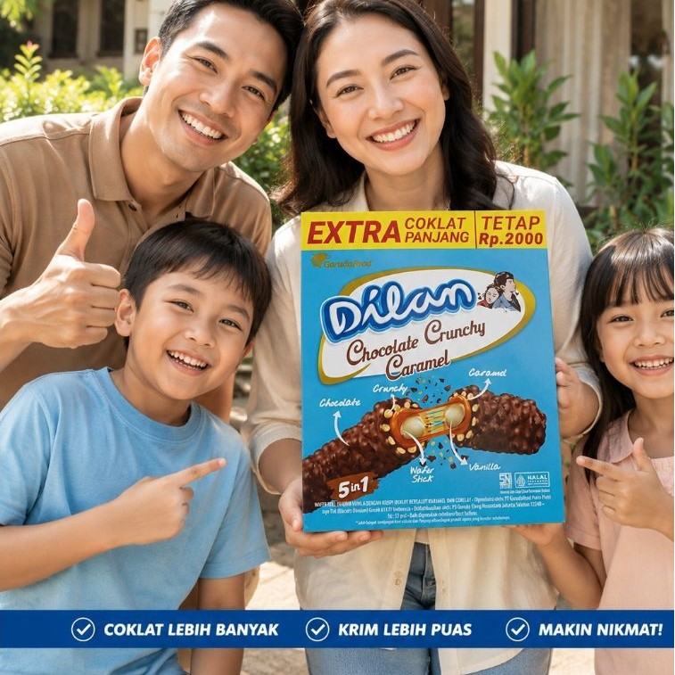 Dilan chocolate cruncy caramel / dilan wafer