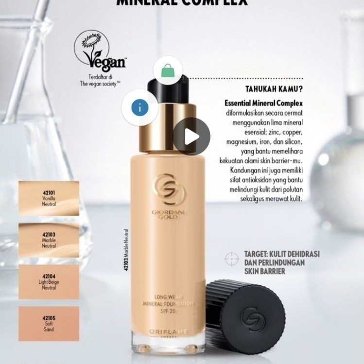 Giordani Gold Foundation SPF 20