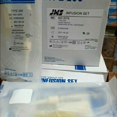 TEREMURAHTERLARIS READY SILAHKAN DIORDER JMS INFUSION SET TYPE 200 ( INFUS SET DEWASA )