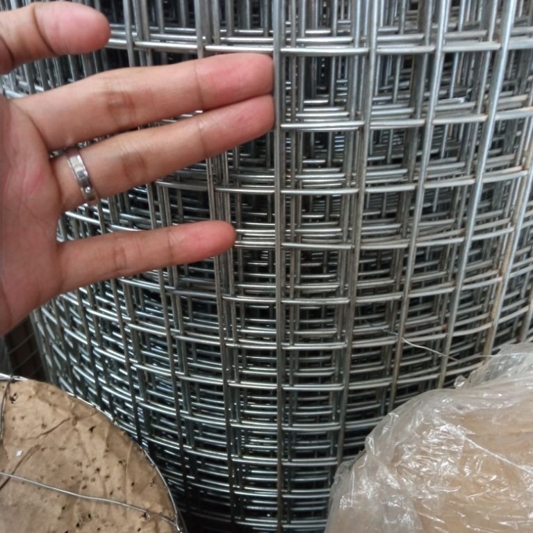 NEW Wiremesh Galvanis Panjang 1 Meter Tebal Kawat 2mm (1,8mm) Lubangan 25x25mm (2,5cm) Tinggi /