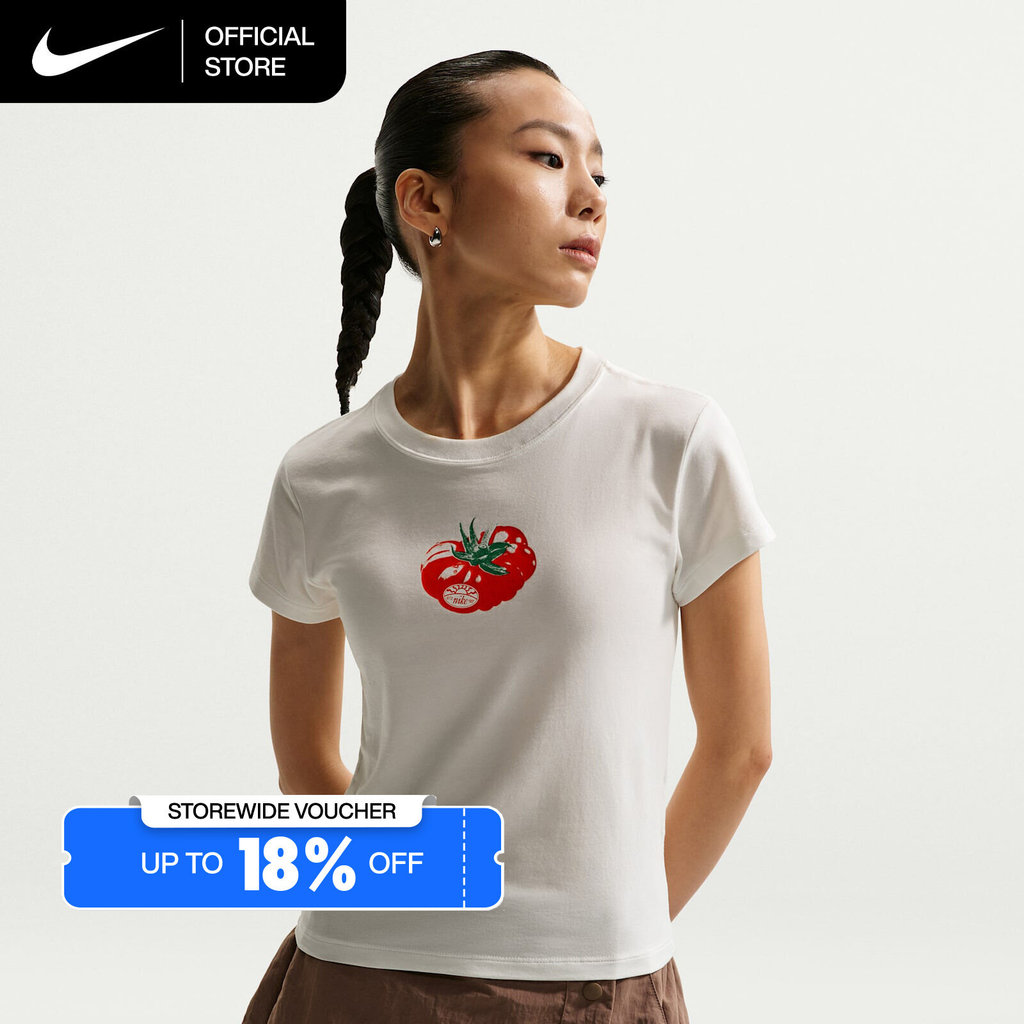 Nike Women's Sportswear Chill Knit Slim Mod-Cropped T-Shirt - Sail [IO3532-133]