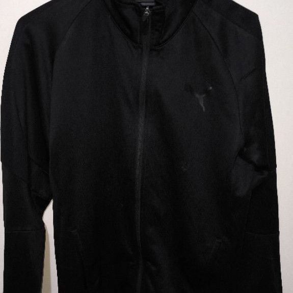 Track Jacket PUMA Original Warna Hitam (Size S) - Preloved