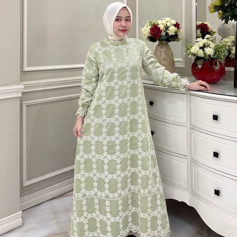 TERBARU Ed-Ness by Kayla Gamis Pappersilk Bordir Premium Edness Exclusive by Winayu Butik