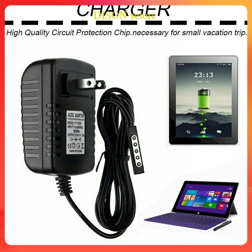DISON Charger Microsoft Surface RT 12V 2A Tablet Power Adaptor Charger Microsoft Surface