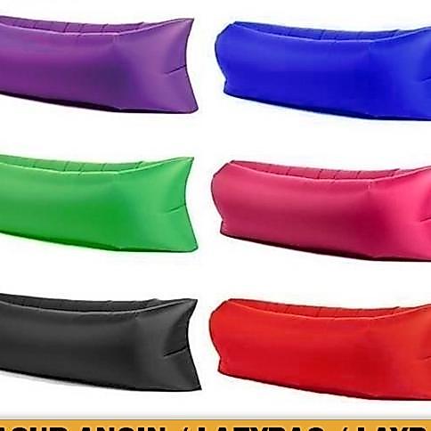 Lazybag Simple Lay Bag Air Bed Sofa Angin Sofa Pantai Sofa Santai Aimpro