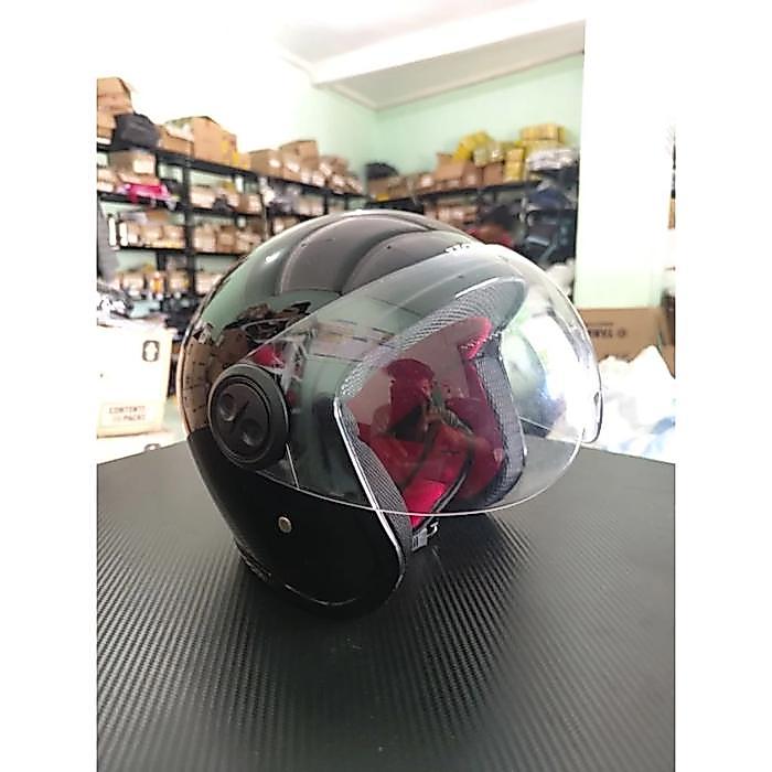 (Scoopy Putih / Hitam) Helm Honda Original, Model Scoopy Tanpa Stiker Scoopy (Polosan)