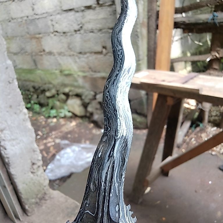 bilah keris bali 20 cm garap standart luk7 (B2)