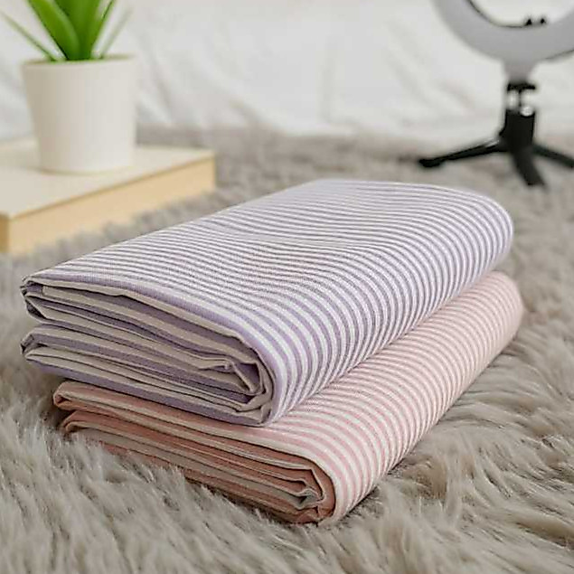 Kain eceran / meteran Kain Katun Motif Garis Salur Motif Stripes 4mm / KAIN SALUR/KAIN MOTIF SALLUR/