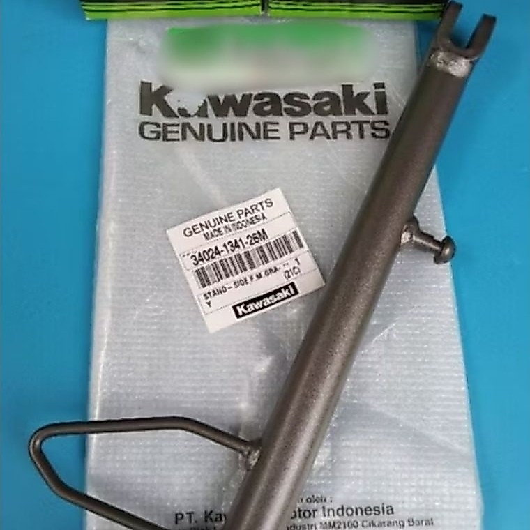 tongkat satu cagak samping standar ninja RR original gray