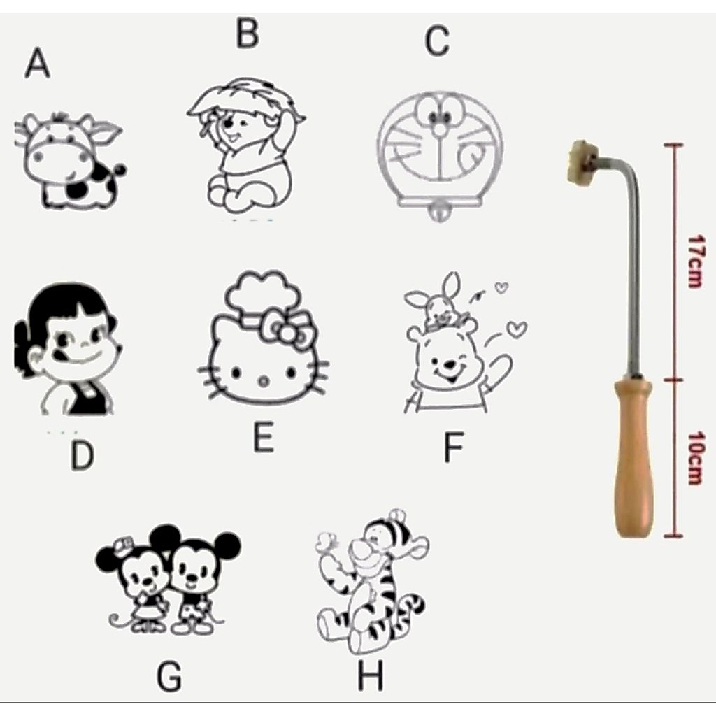 stempel bakar kue hot stamp