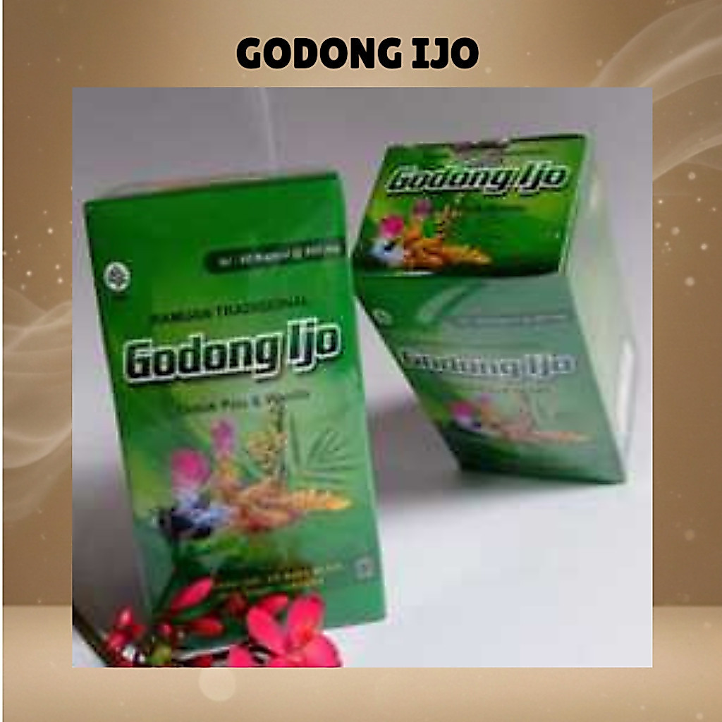 READY STOK  Godong Ijo Asli Original 60 Kapsul Jamu Herbal Sendi Otot Dan Asam Urat Bersegel Resmi