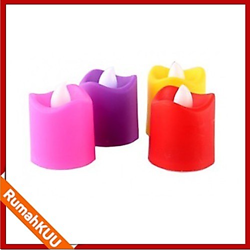LILIN ELEKTRIK KECIL 5CM Lampu Hias Lilin Mini LED Elektrik Electric Candle Light Warna Warni