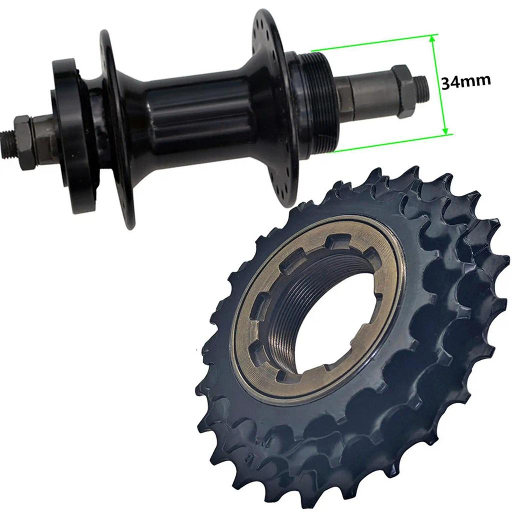 Bike Cassette Freewheel 3 Speed Black Sprocket Bicycle Wheels Cycling Accessory for Mountain Bikes