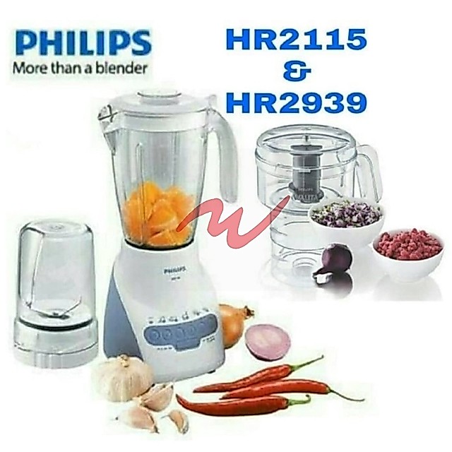 Paket Blender PHILIPS HR2115 + Chopper Philips HR2939
