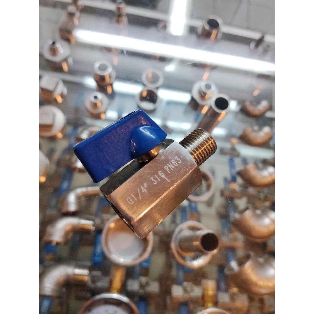 MINI BALL MF 1/4" Inch / Mini Ball Valve Stainless Steel 1/4 Inch