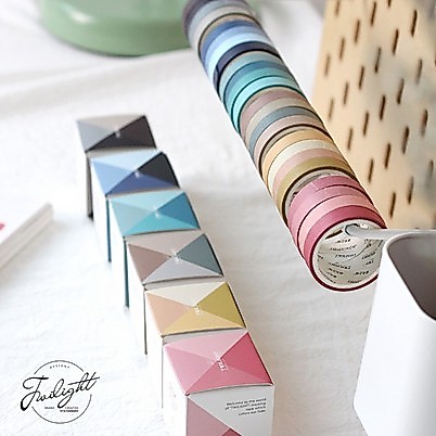 HI225 Washi Tape Set 4pcs Warna Pastel untuk Dekorasi Jurnal Studygram