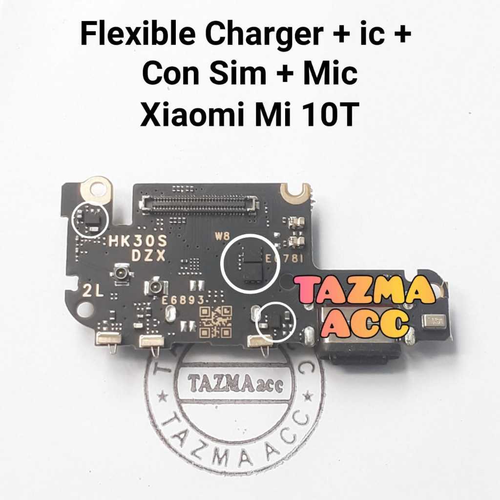 Plus ic + Xiaomi Mi 10T Ori Flexible Charger + ic Flexibel Fleksibel Konektor Cas XIAOMI MI 10T