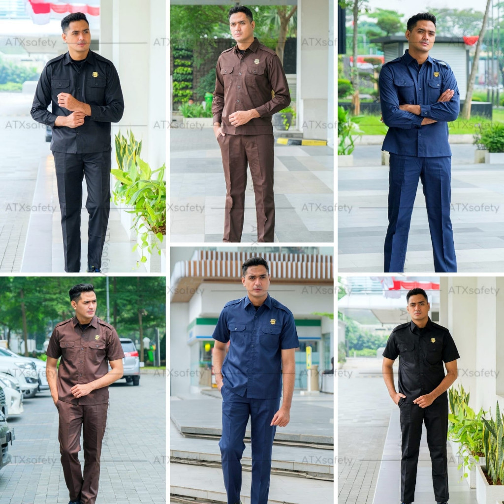 SERAGAM SAFARI SECURITY  LENGAN PANJANG & PENDEK PREMIUM