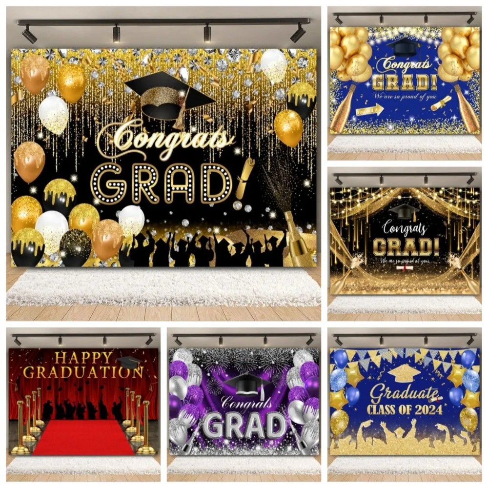 Baru Backdrop Wisuda Spanduk Dekorasi Wisuda Perlengkapan Pesta Outdoor Foto