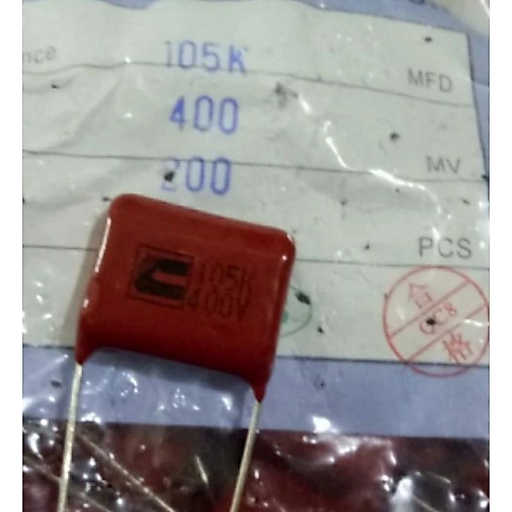 Milar / Mylar kapasitor 105 K 400 V