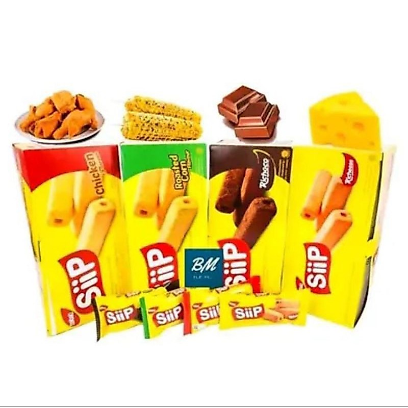 KS - Snack SIIP Nabati 1 Box Isi 20 Pcs / Snack Nabati Siip / Snack Wafer Nabati Siip