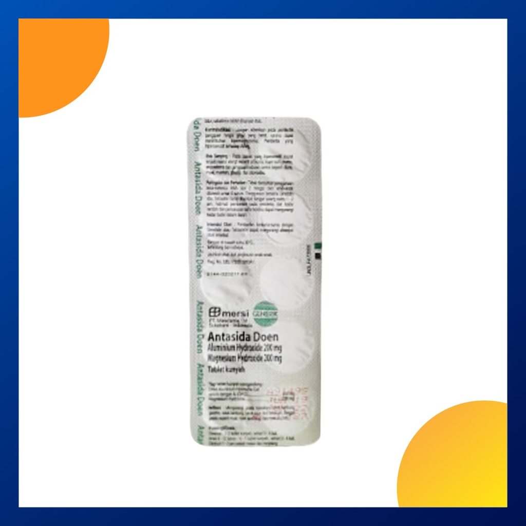 ANTASIDA DOEN GENERIK TRIFA 1 BLISTER @ 10 TABLET KUNYAH