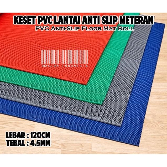 Karpet Keset Lantai Meteran Anti Slip / Karpet Lantai Kamar Mandi - Merah