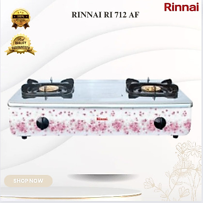 RINNAI KOMPOR GAS 2 TUNGKU RI 712 AF KOMPOR GAS/RI712AF/RI712 AF/RI 712 AF/RI-712AF/RI-712 AF/712 AF
