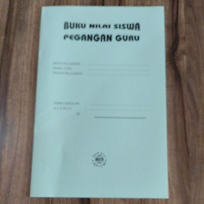 buku nilai siswa pegangan guru